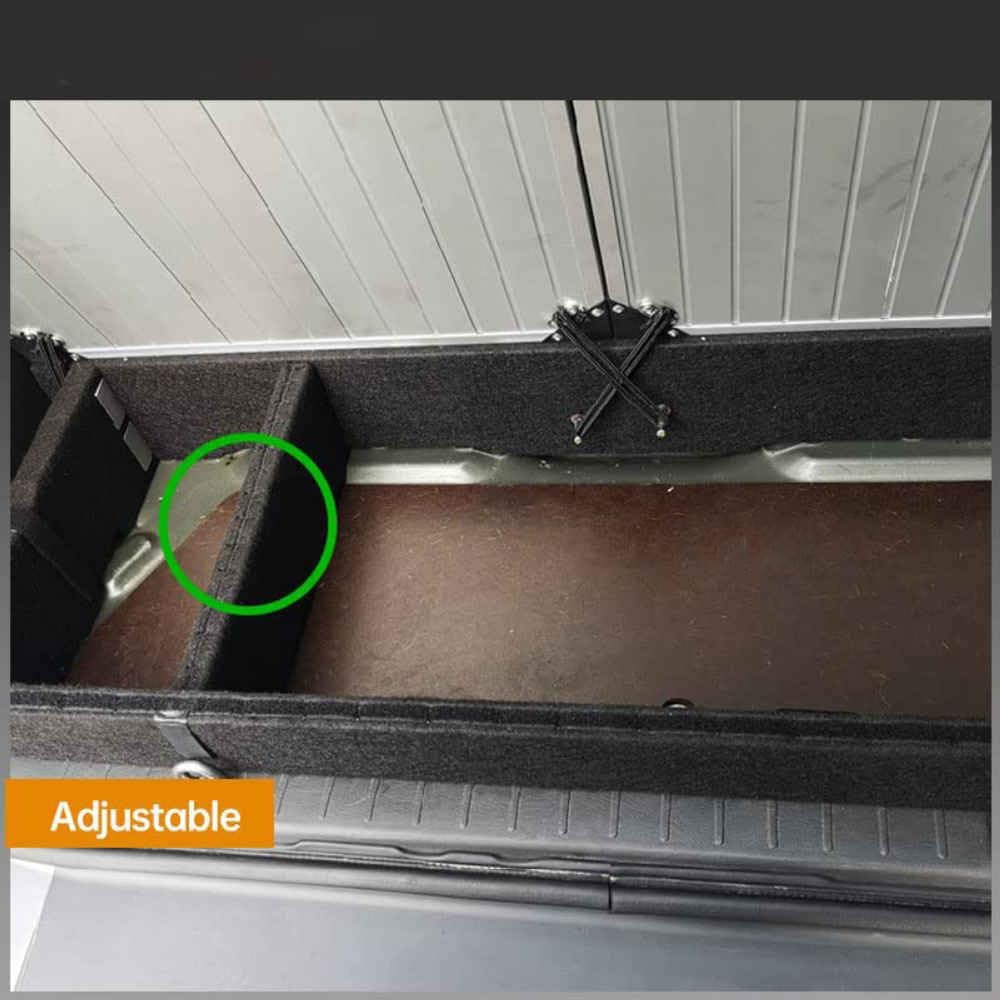 HARIN Scatola Portaoggetti per Bagagliaio di Un'auto di Grande capacità per Suzuki Jimny JB33 Sierra JB43 1998-2017 Scatola Portaoggetti Multifunzionale in Lega Alluminio Decorazione Stoccaggio