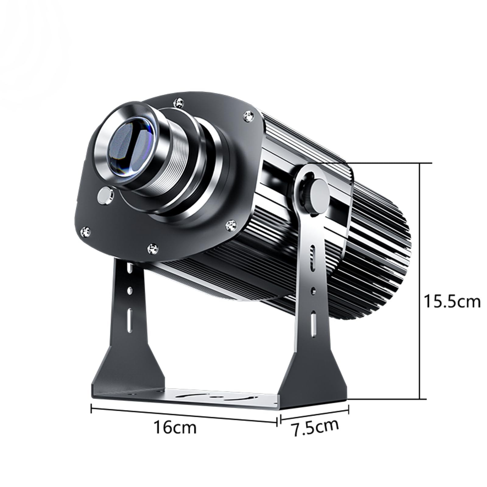 Logo-Projektor 150W LED IP65 Wasserdicht Mit Manuellem Zoom DJ-Effekt-Licht Einschließlich Freien Glasgobo Zum Projekt Bild,Schwarz