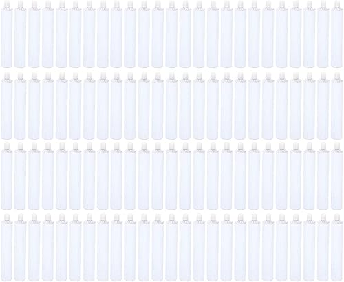 Miniatura 7 de 100 tubos de pasta de dientes vacías de aluminio de 3.4fl oz, tubo de pasta de dientes vacío reciclable con tapa de aguja, tubos recargables,