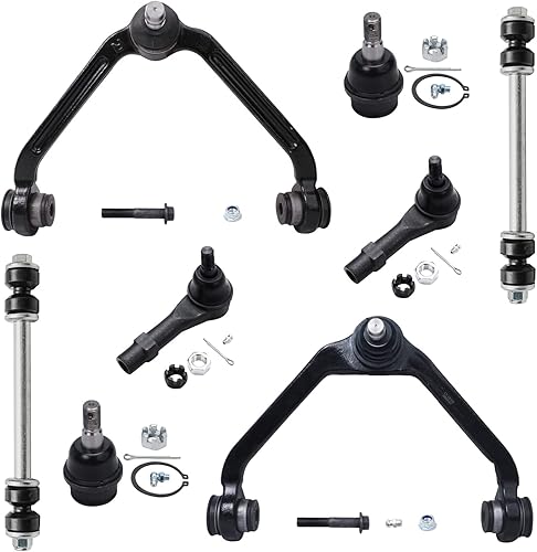 Miniatura 125 de Detroit Axle - Kit de suspensión frontal de 8 piezas para Chevy Aveo Aveo5 Pontiac G3 Wave Wave5 Suzuki Swift+ 2 brazos de control inferiores con