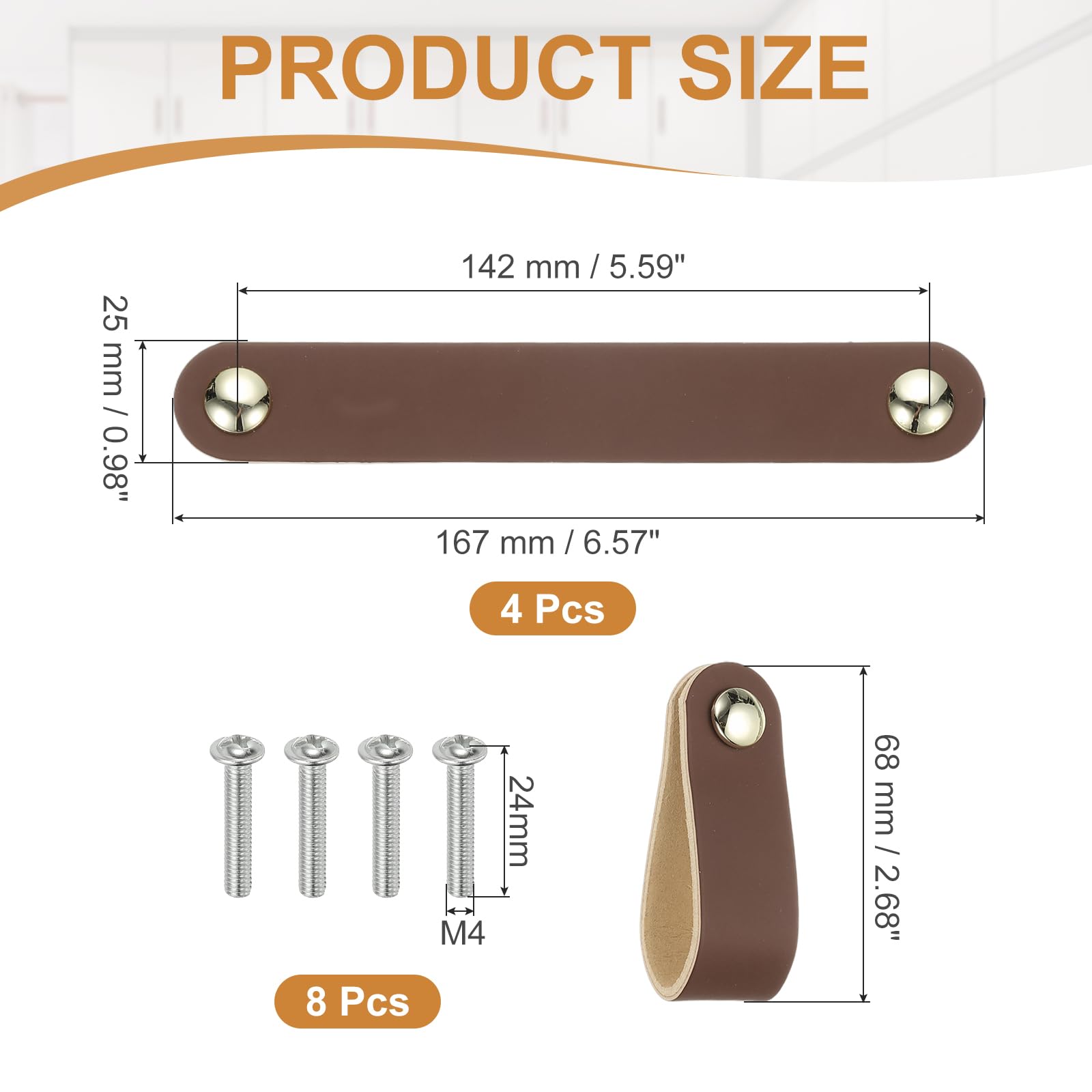 PATIKIL Leather Drawer Pull - Image 2