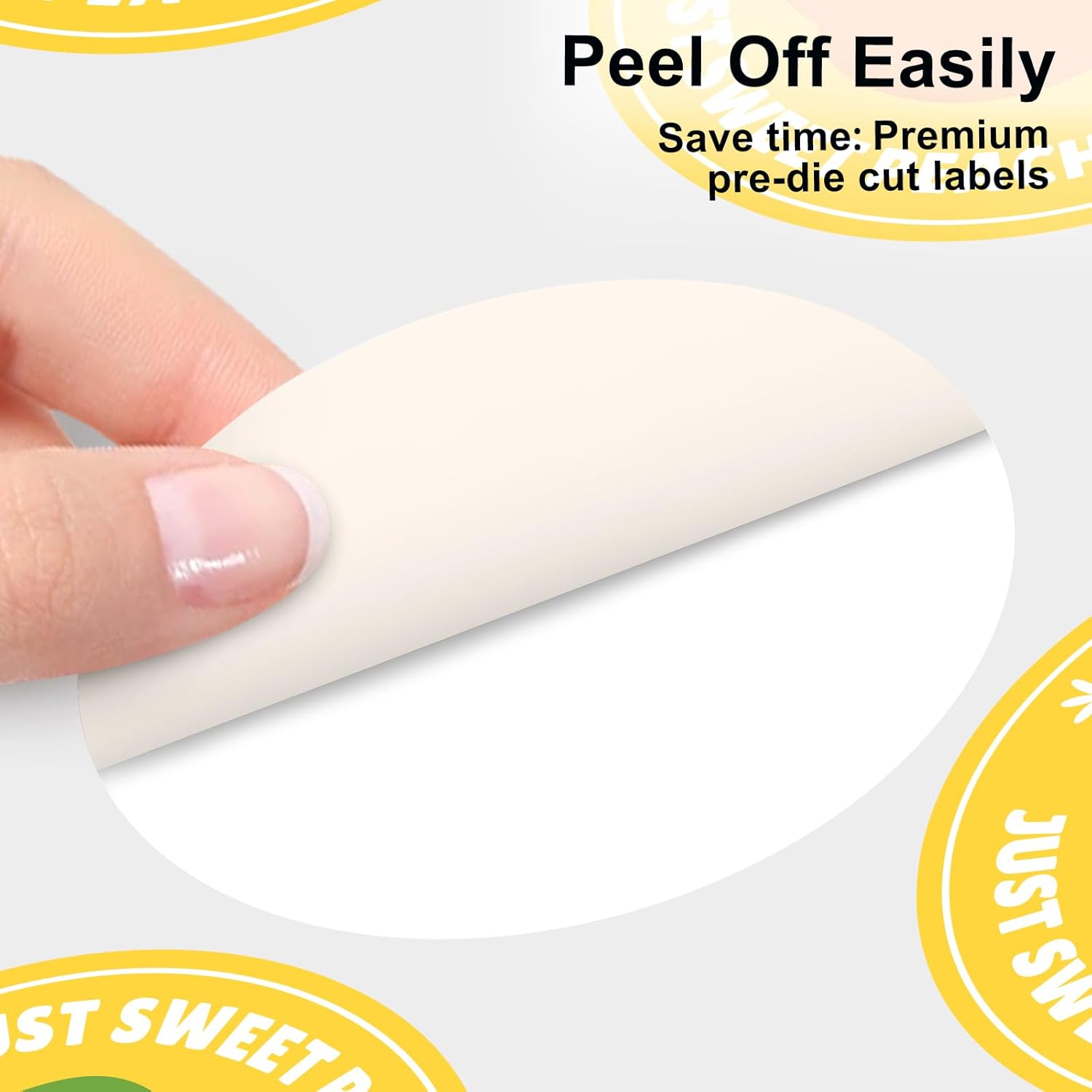 Shipping Address Labels 2.5 Inch Round White Sticker Labels for Laser & Inkjet Printers,Adhesive Mailing Labels,Label Stickers Adhesive Label(10Sheets,90Labels) - Image 8