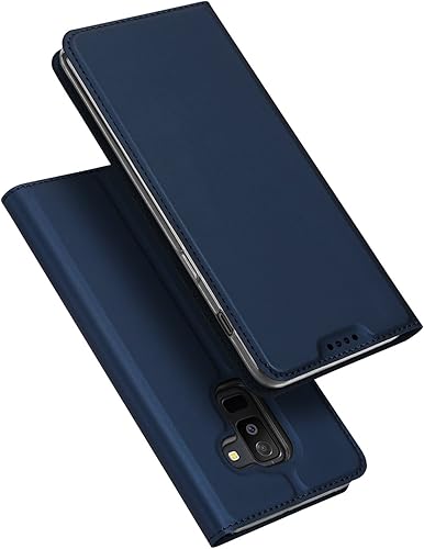 DUX DUCIS Cover Galaxy Plus 2018 Flip Folio Case  Supporto Stand  Slot Carte   Magnetica   TPU Bumper  Ultra Slim Full Body Protettiva Custodia per Samsung Galaxy Plus 2018  Blu 