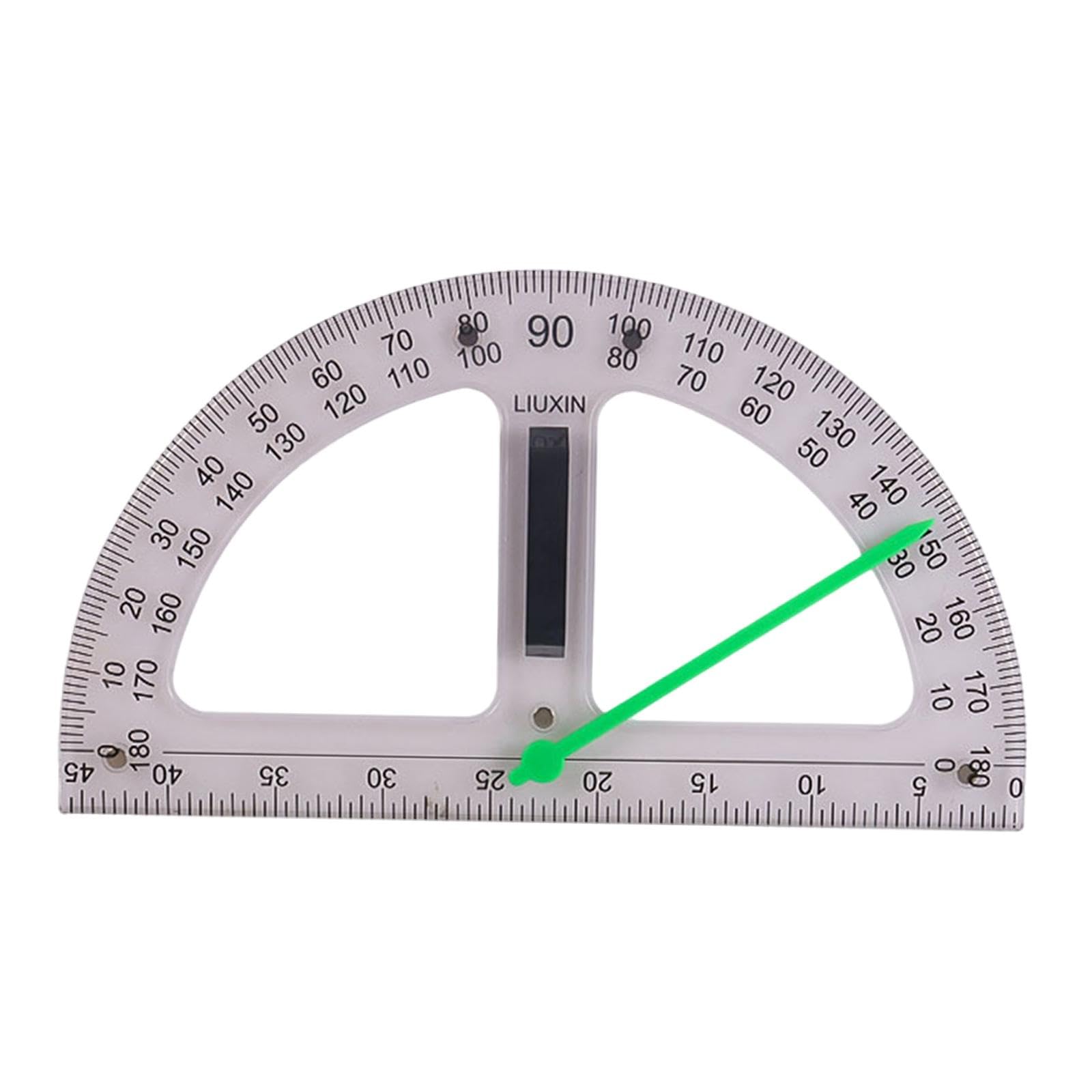 Large Geometry Math Ruler Teaching Ruler for Whiteboard Teachers Black Board Protractor, Transparent, Protractor
