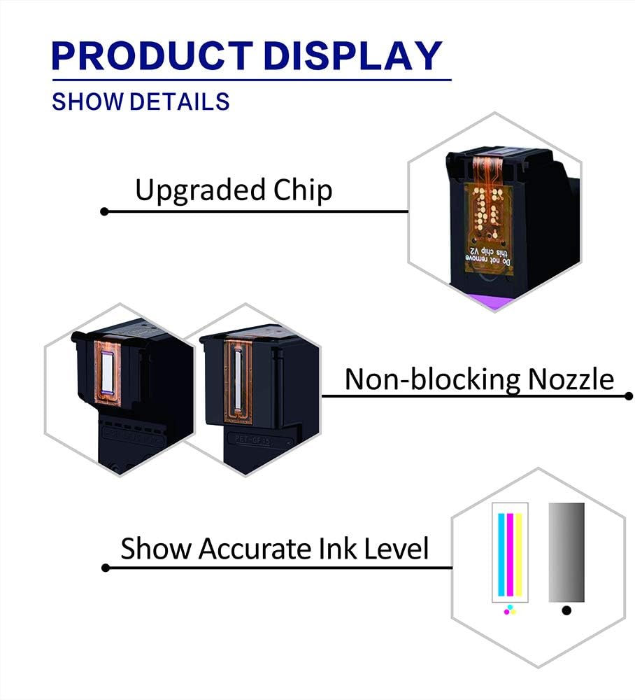 Exсluѕіvе V-surink Remanufactured Ink Cartridges for Hp 65 65XL Compatible with Deskjet 3755 2655 3720 3722 3752 3758 2652 2624 Envy 5010 5020 5055 5052 Printer 🛒 Flаѕh Sаlе V-surink Remanufactured Ink Cartridges for Hp 65 65XL Compatible with Deskjet 3755 2655 3720 3722 3752 3758 2652 2624 Envy 5010 5020 5055 5052 Printer