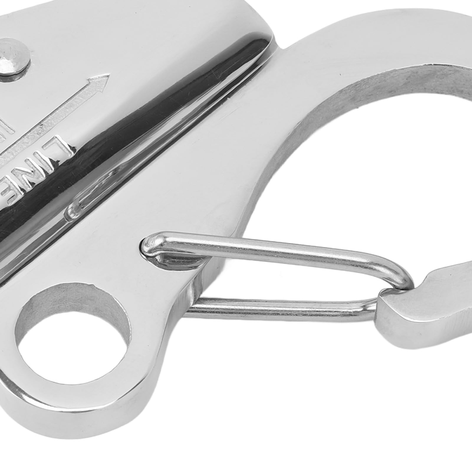 Jiawu Gancio per Ancora per Barca in Acciaio Inossidabile 316 con Apertura da 3/8 a 5/8 Pollici, Clip di Ancoraggio a Sgancio Rapido per Corda per Barca, Hardware Durevole Antiruggine Lucidato a