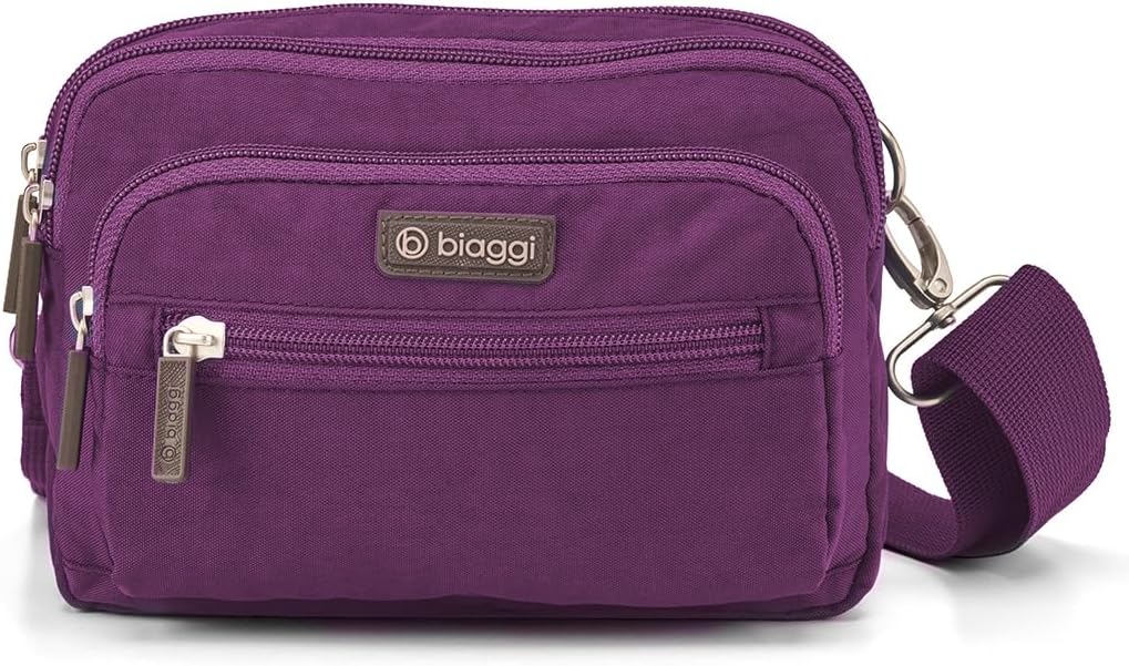 biaggi Flexmates Convertible Anti-Theft Crossbody Bag for Women | Lightweight On-The-Go Travel Organizer, RFID Blocking