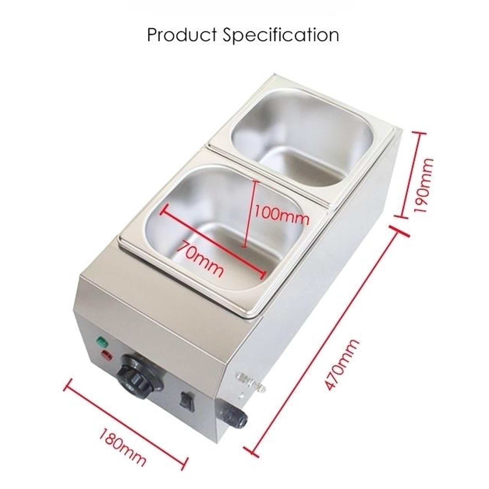 Machine À Fondre Le Chocolat Professionnelle, Tempéreuse Électrique À 2 Cuves, Température Réglable De 50 À 300 °c, Capacité De 2 L, Pour Chocolat, Bonbons Et Beurre.