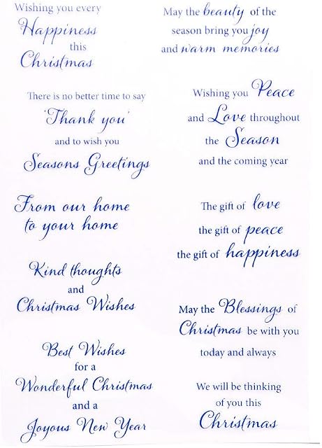 Merry Christmas Happy New Year Happy Birthday Verses Phrase Rubber Stamps Clear Stamps for Christmas Card Making Decoration and DIY Scrapbooking Rubber Stamps for Crafts