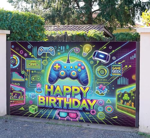 Gamer Birthday Banner - HD Print