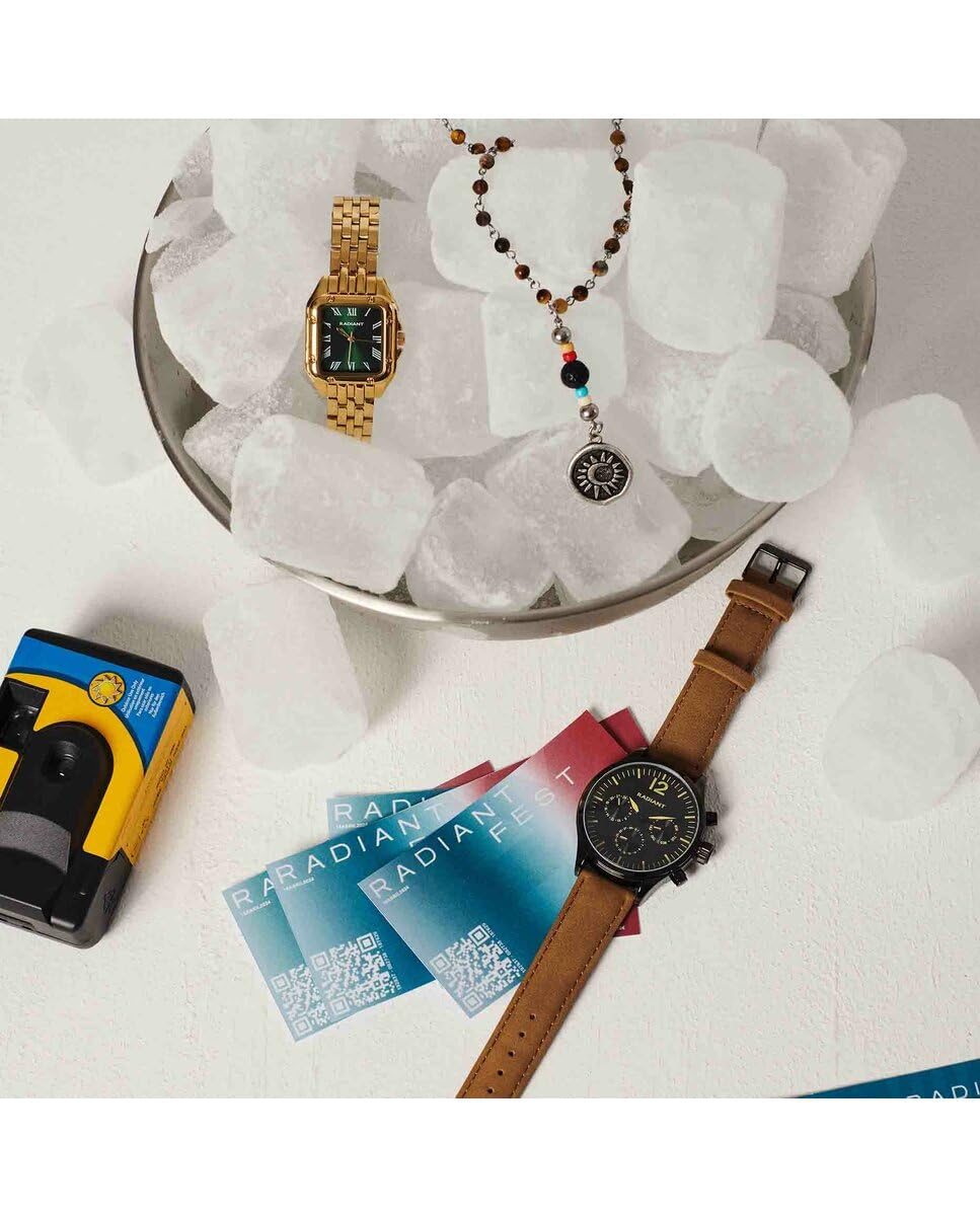 Radiant - Colección Bahamas - Reloj analógico de Pulsera para Mujer. Reloj de Brazalete con Esfera y Correa de Acero. Tamaño 28mm. 3ATM.