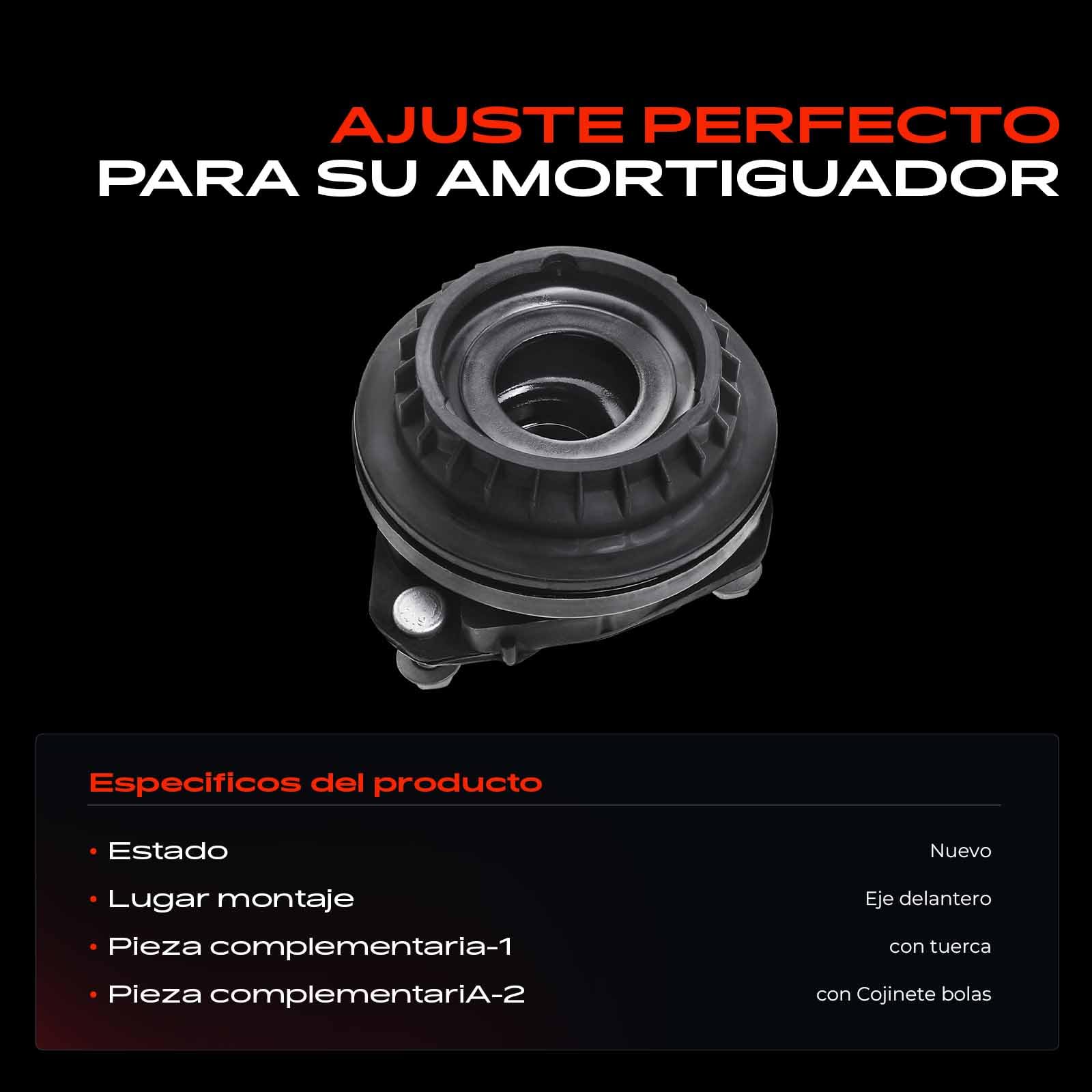 Frankberg Cojinete de soporte del eje delantero izquierdo y derecho compatible con Tourneo Connect 1.8L 2002-2013 Transit Connect P65 P70 P80 1.8L 2002-2013 Replace# 98AG3K155AF