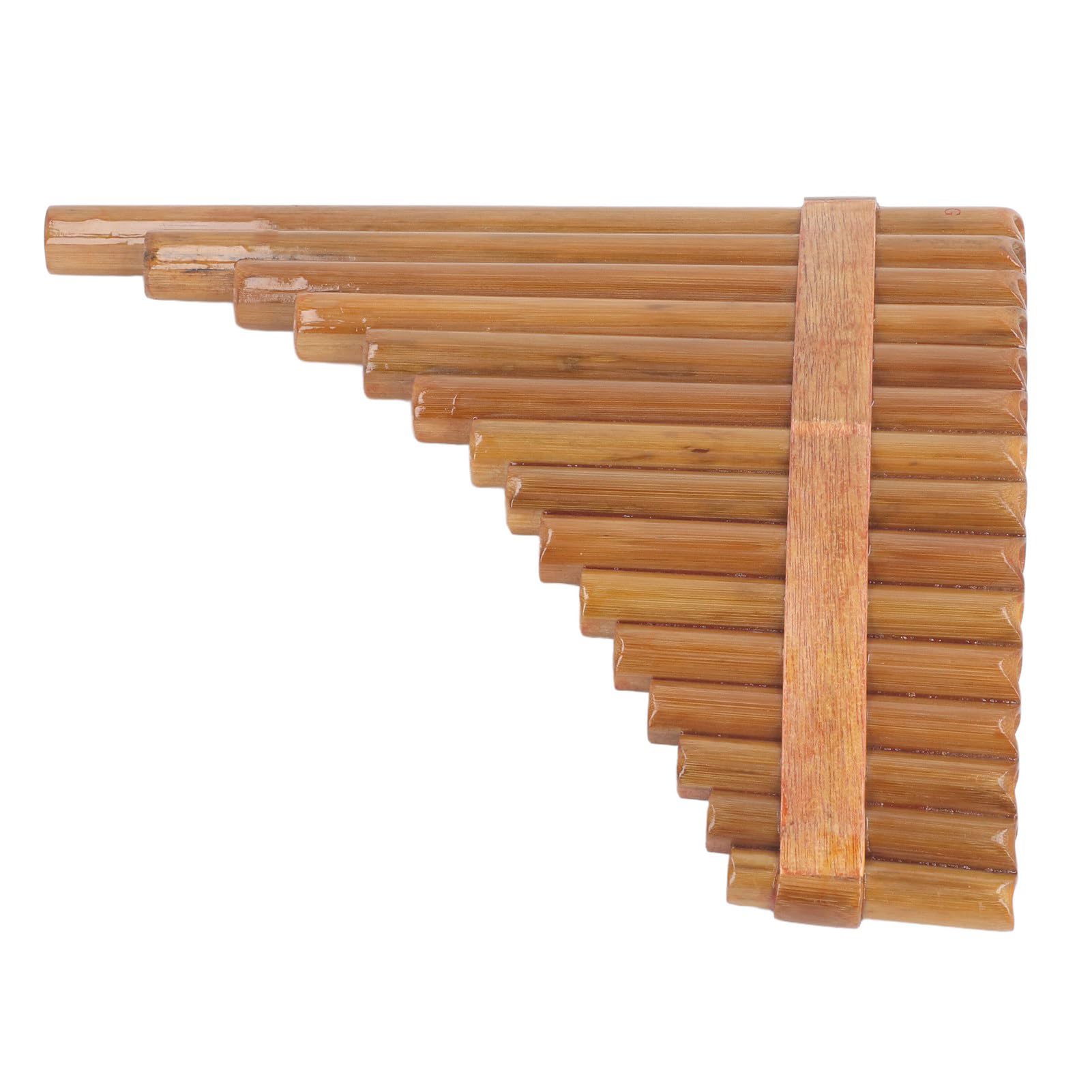 Flûte de Pan Professionnelle Réglable à 15 Tuyaux, clé G, Compacte et Portable pour les Performances sur Scène (main droite)