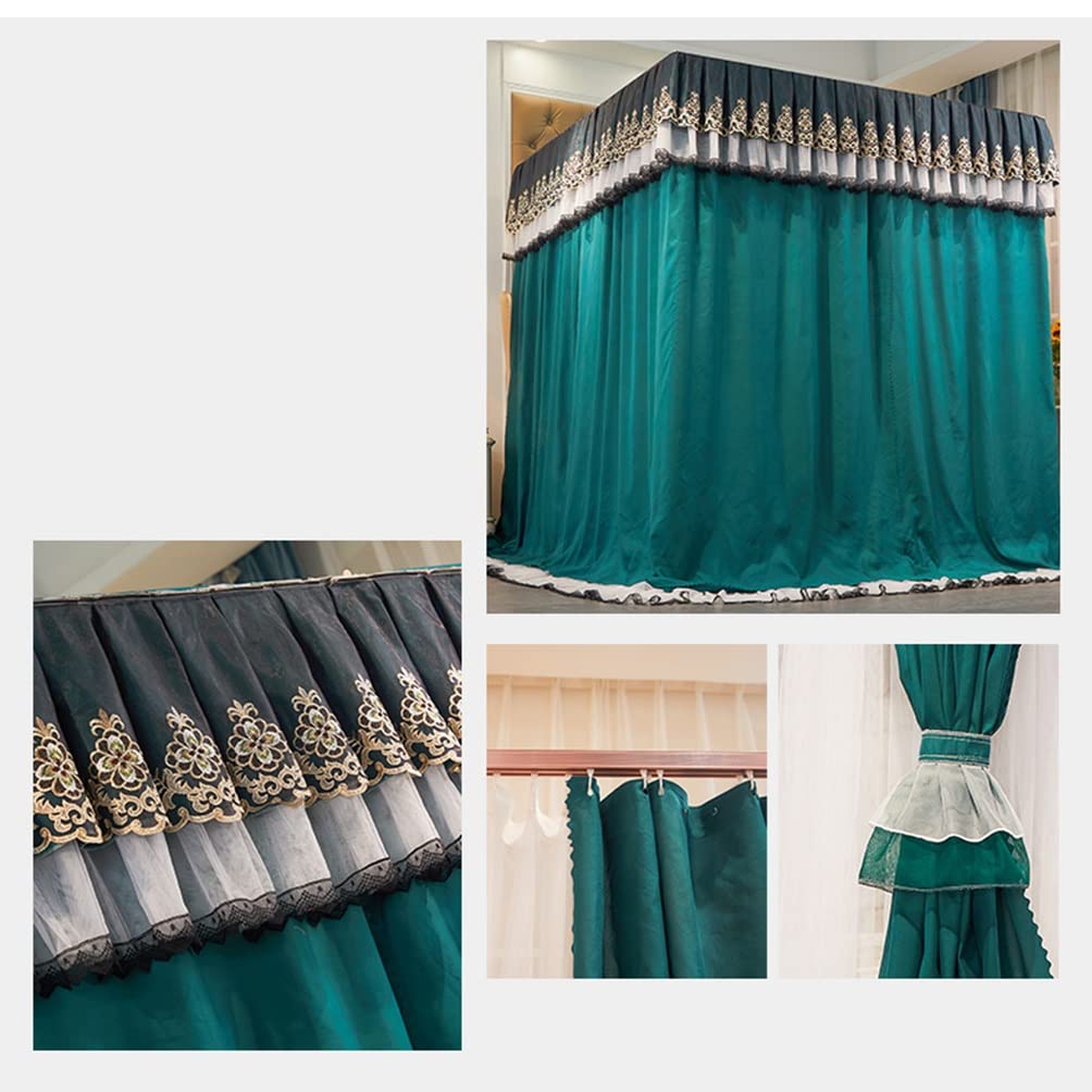 MRKU Mosquitera con Dosel para Cama Europea, Cortinas Opacas a Prueba de Polvo para literas de Princesas Adultas y niñas, para Cama Individual y Doble.