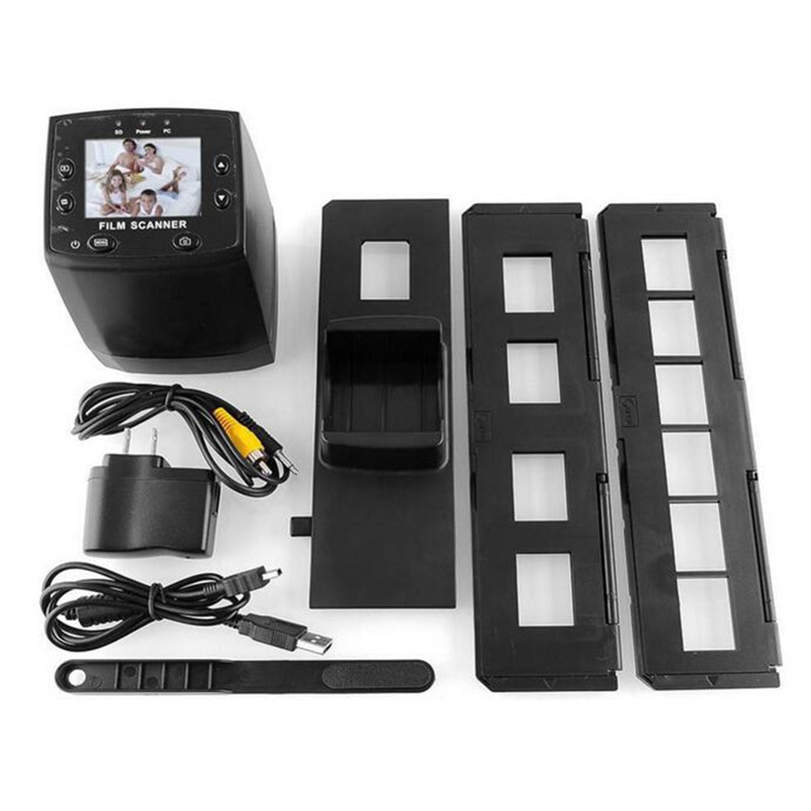 Mini Scanner Digitale per Pellicole E Diapositive, con Schermo LCD a Colori da 2,4 Pollici, Alimentatore per Diapositive, Converte Diapositive da 35 Mm, 126, 110, 8 Mm in Immagini JPEG