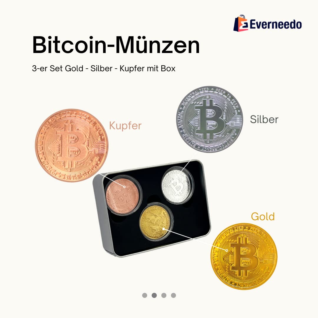 Vergoldete BTC Münze Sammlerstück Shinekoo Bitcoin Münze Vergoldet -  Physisches Sammlerstück Für Krypto-Fans Tinder Gold