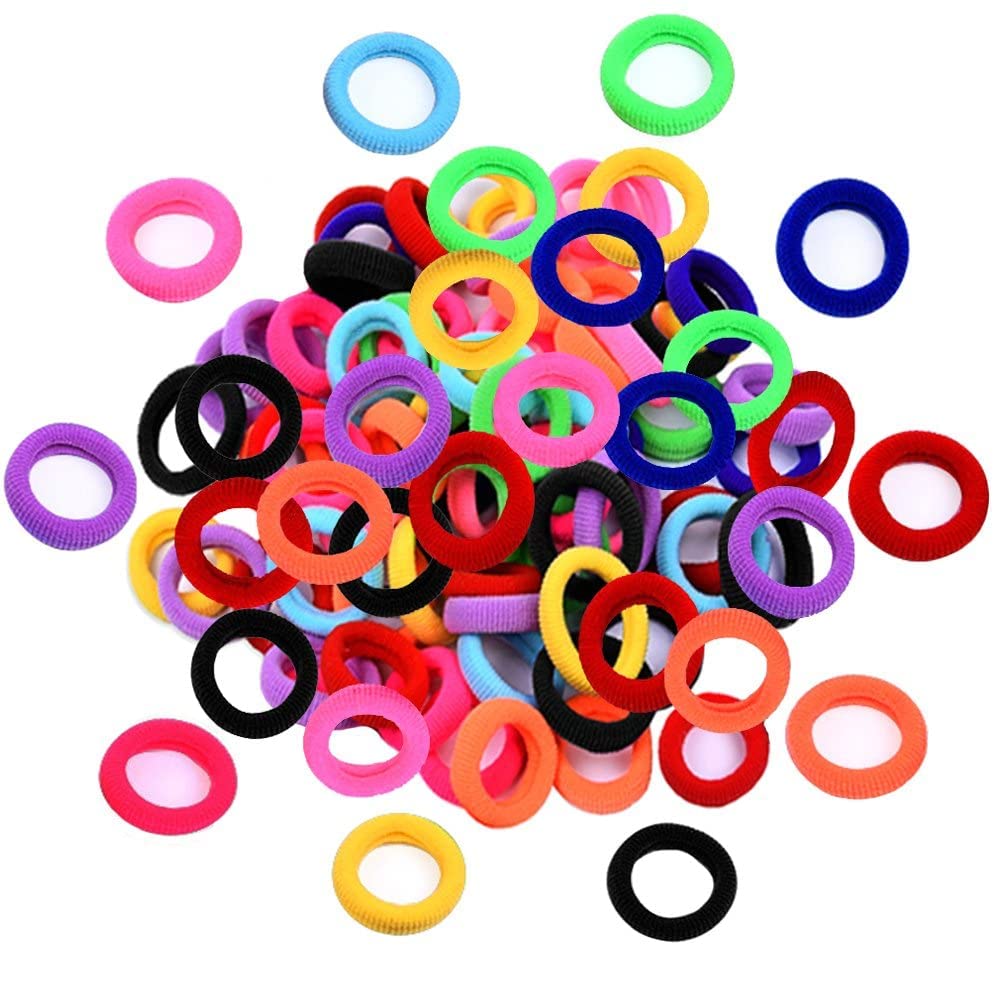 Mluffy Children Candy Color Hair Ring Elastic Cotton Stretch Hair Ties Band for Small Kids (Multicolor) (Pack Of 25) (B0B5H7L92K) Amazon Price History, Amazon Price Tracker