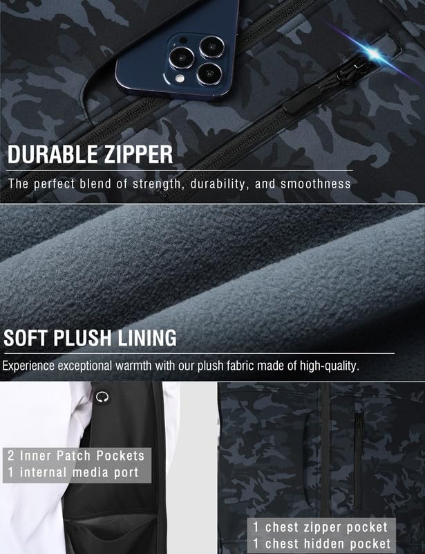 Zzkouine Gilet da Uomo in Softshell Antivento Leggero Vest Cappotto Senza Maniche Antivento e Impermeabile Multitasche, Giacca Calda Con Cerniera Per Viaggi e Attività All'aperto