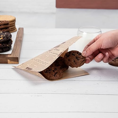 Miniatura 5 de Restaurantware Bag Tek - Bolsas dobles abiertas de 6.25 x 4.75 pulgadas, 100 hojas pequeñas de papel de delicatessen, desechables, a prueba de