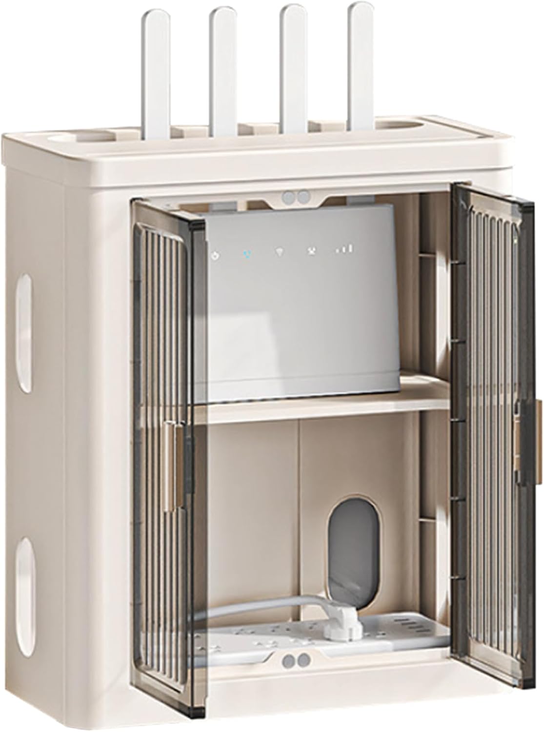 Amazon.com: MNOIINM Modem Holder, Wireless Router Rack, WiFi Router ...