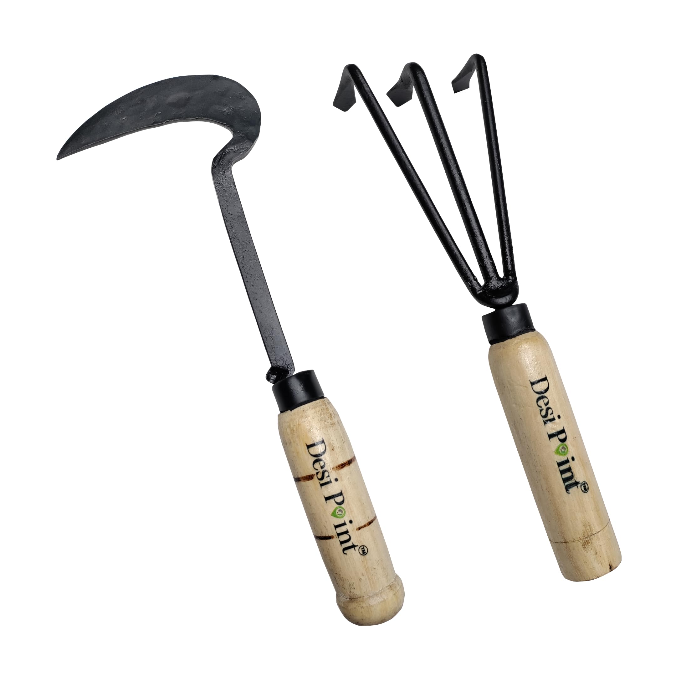 Desi Point Handmade Khurpi and Three Teeth Cultivator for Gardening (Khurpi + 3 Teeth Cultivator) (B0BSFZY4KD) Amazon Price History, Amazon Price Tracker