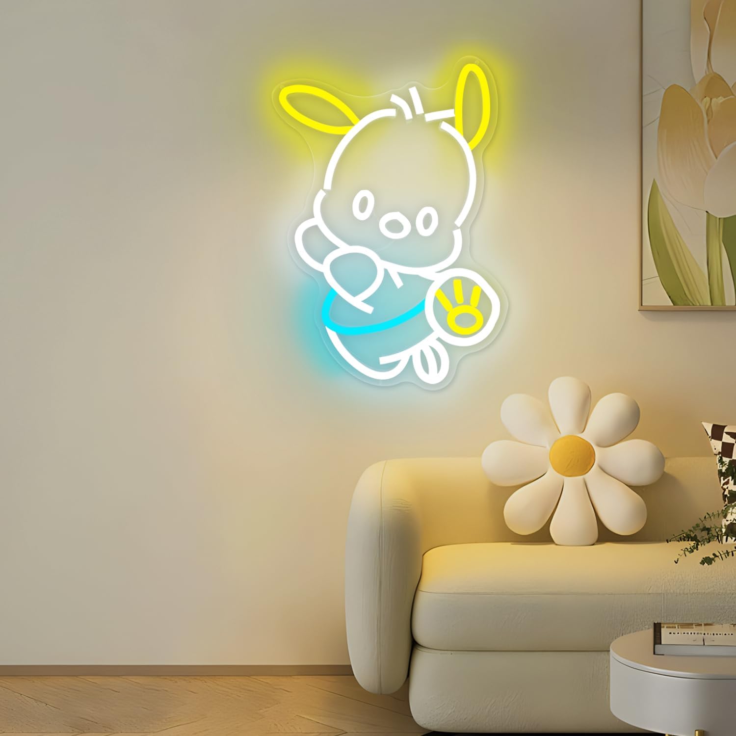 Pocha Dog Neon Sign for Wall Decor Animal Led Light Room Decor Dimmable Japanese Neon Light up sign for Girls Backdrop Bedroom Kids Teens Birthday Gift - Image 7