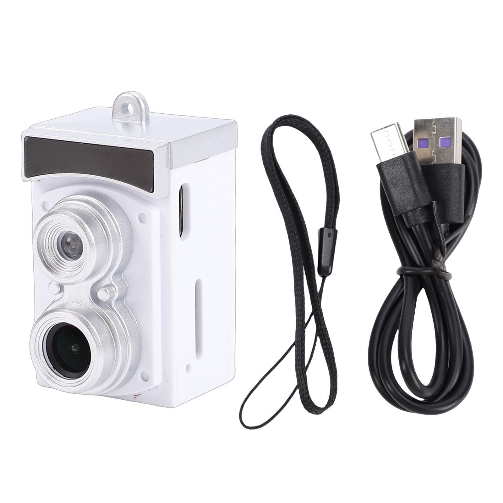 Retro 8.6MP Photo, 1080P Video Camera with Wide Angle Lens, 1.14 Inch Screen, 300mAh Battery, Ideal for Travel and Events, Portable for On The Go Photography (White)-picture-23