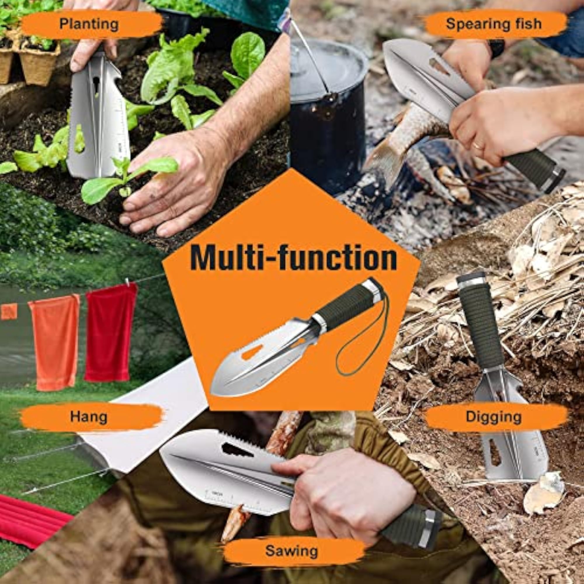 Mini Portable Camping Trowel for Outdoor Use