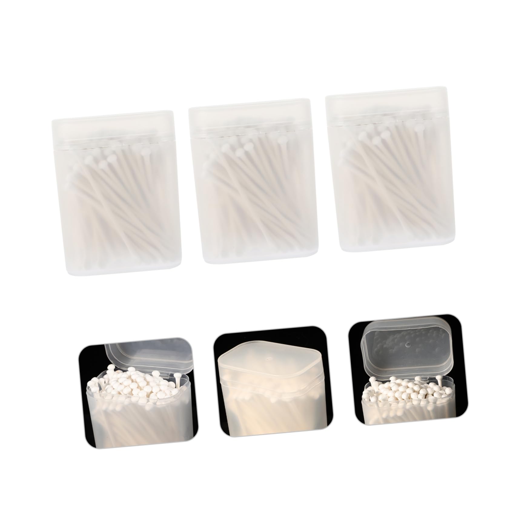 FOMIYES Multifunctional Ear Care Swabs 300ct Soft Cotton Tips Perfect for Home Travel Beauty Salons Fluorescent-free