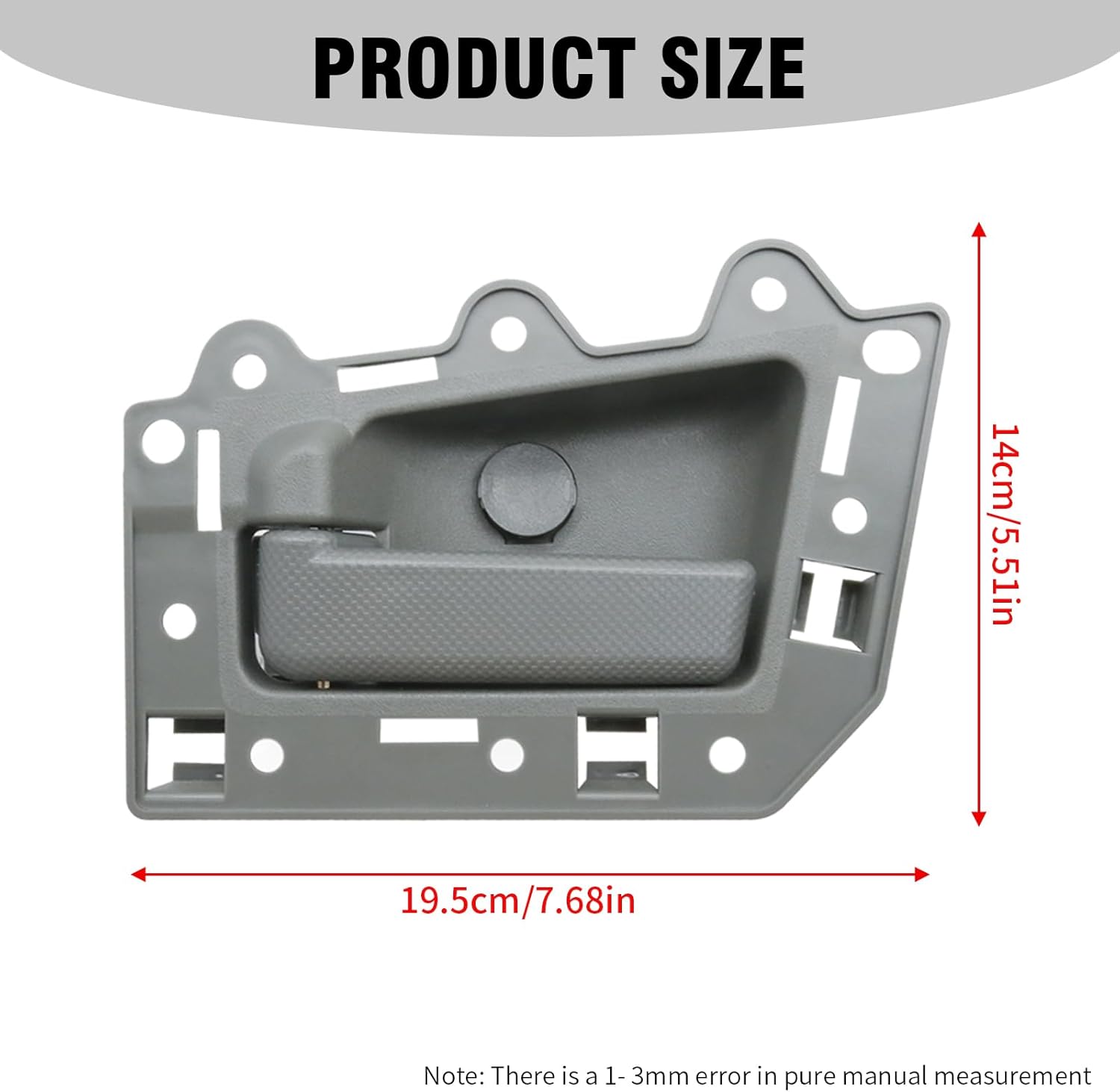 4Pcs 82134 Front and Rear Driver and Passenger Side Inside Interior Door Handles Kit, Replacement for Jeep Grand Cherokee 2005-2010, Replaces 82139 82143 82144