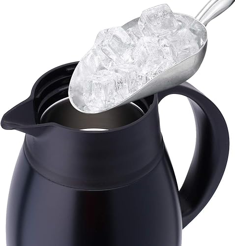 Miniatura 6 de GiNT Jarra térmica de acero inoxidable dispensador de agua y bebidas al vacío de doble pared retención de calor de 12 horas 65 onzas 19 litros negro