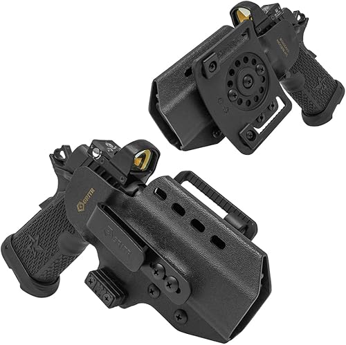 Miniatura 43 de GRITR Omni IWB/OWB Kydex - Funda modular para Sig, Glock, Springfield, Walther, S&W, Canik y más, accesorio ambidiestro para pistola EDC con corte