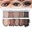 5 Colors Matte Nude Eyeshadow Makeup Palette, Nude Brown Cocoa Taupe Ebony Black Smokey Matte Cream Mini Eye Shadow Palette Makeup for Older Women Blue Green Eye, Contour Palettes sombras de ojos