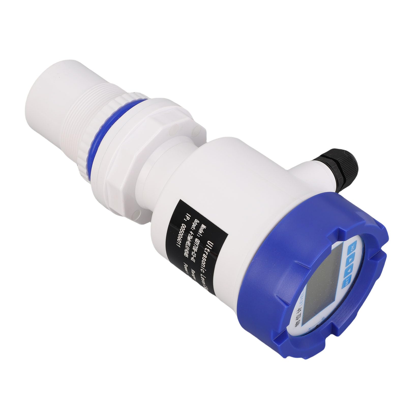 Hyuduo Medidor Ultrasónico de Profundidad de Líquido con Sensor de Nivel de Agua, Salida de 4-20 MA, Comunicación 485 IP67 con Pantalla LED y Filtrado Digital para Procesamiento de Agua