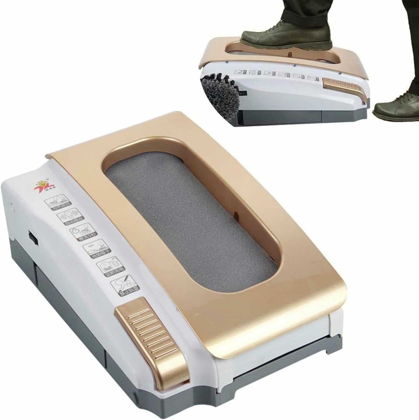 Nettoyeur de chaussures rechargeable automatique et silencieux à haute efficacité