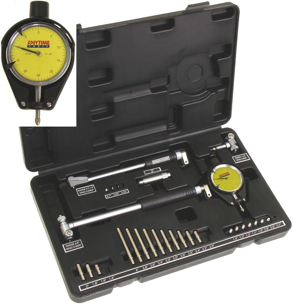 Dial Bore Gauge 0.7"-6"/0.0005" Deep Engine Hole Cylinder Measurement Gage