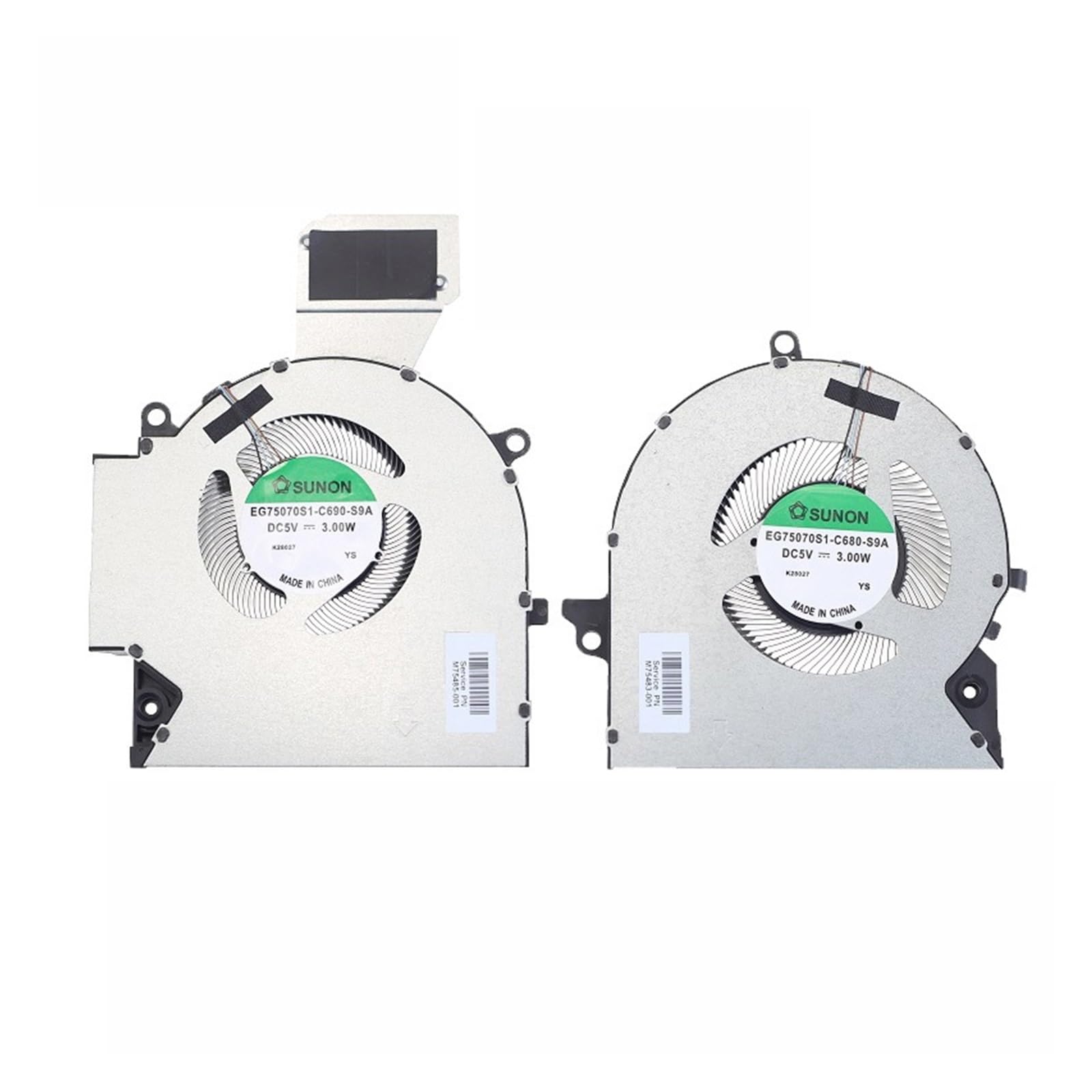 tianwandong Wentylator chłodzący procesor GPU laptopa 16-B 16-C TPN-Q265 Q267 M75487-001 M75488-001 M75483-001 M75485-001(DC12V GPU Fan)