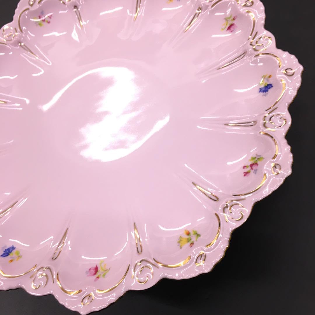 H&C ホドフ ショドフ ピンクポーセリン コンポート 皿