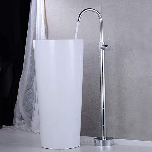 Miniatura 4 de Grifo de agua para lavabo de baño, grifo de baño de cocina, grifo de bañera de pie independiente, grifo mezclador de bañera montado en el pisoantiguo
