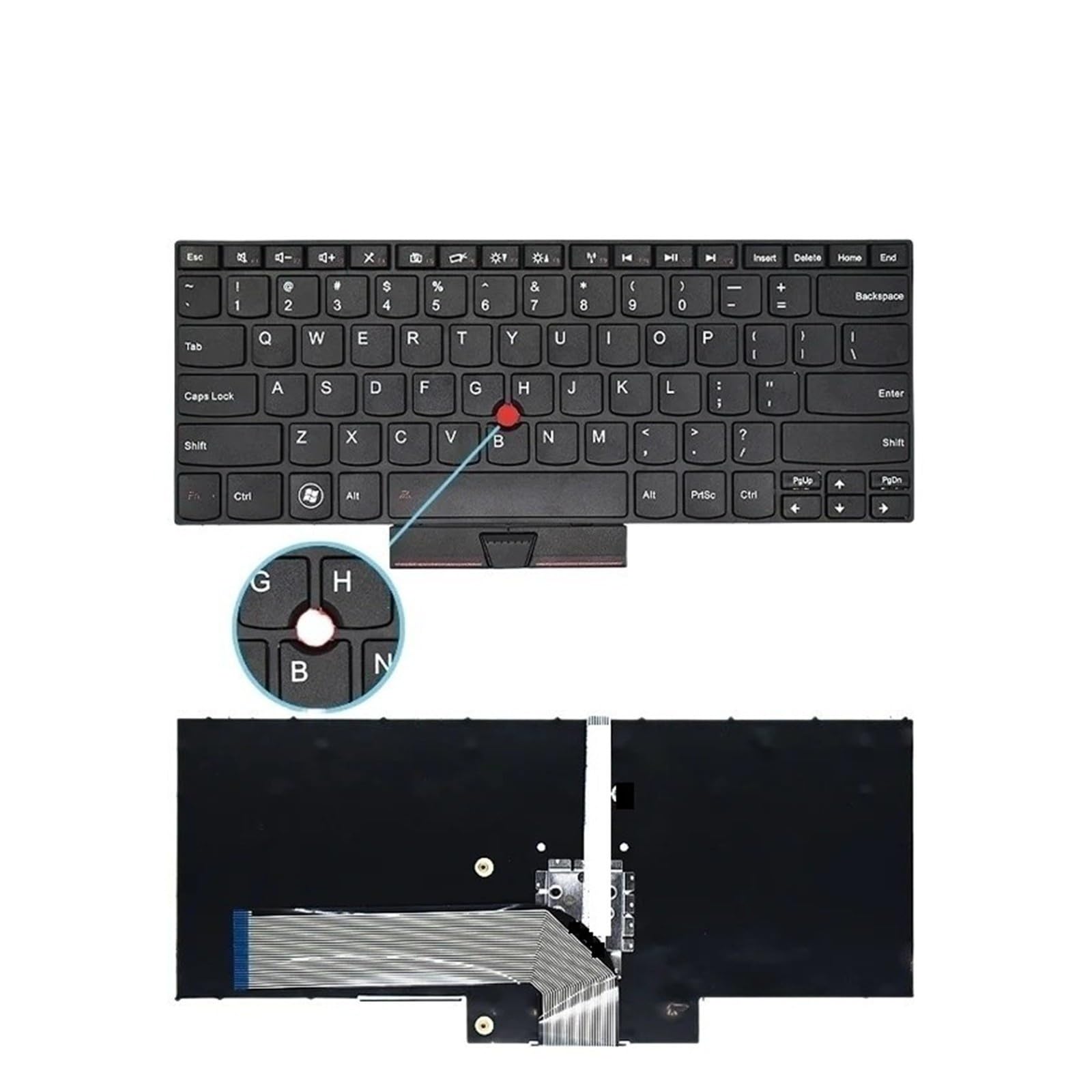 Clavier d'ordinateur portable américain, Compatible for Lenovo, ThinkPad