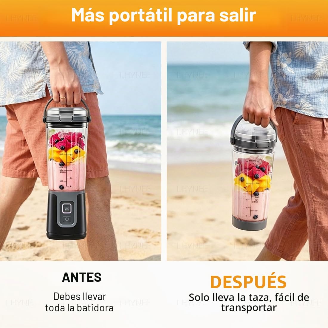 Vaso de Repuesto con tapa compatibilidad para Ninja Blast | 530ml con tapa para beber y a prueba de derrames, Repuestos para batidora compatibilidad para BC100/BC151 las series