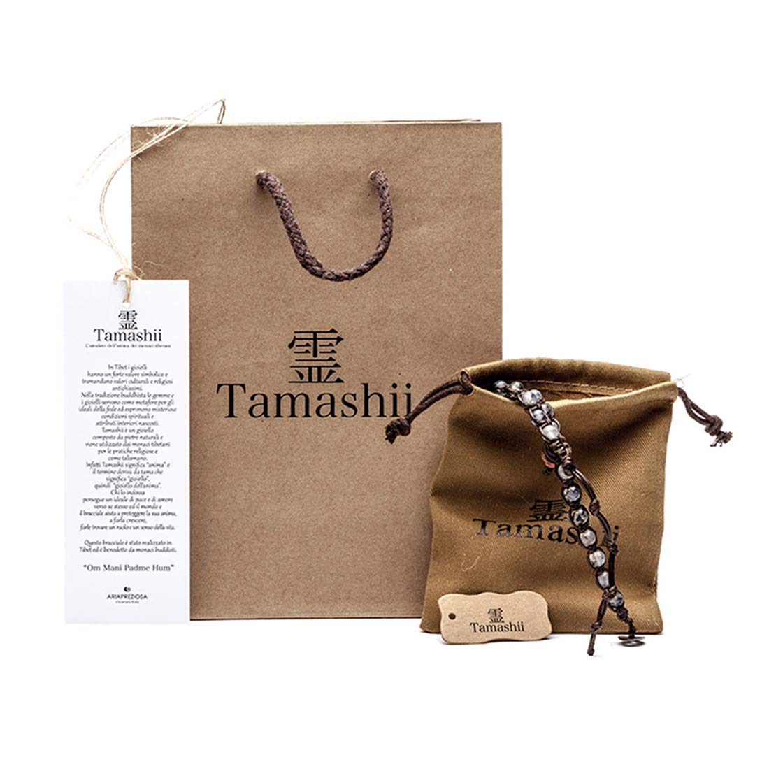 TAMASHII Mala Tibetana in Legno, Corniola e Agata Gialla