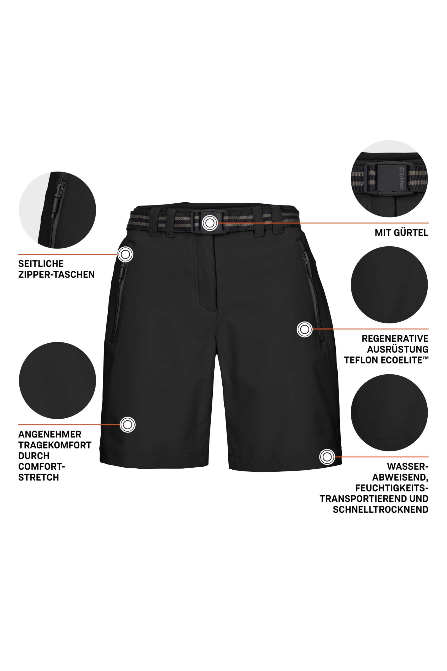 Killtec Donna Pantaloncini Funzionali Kos 19 Wmn BRMDS