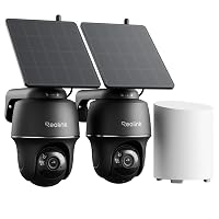 Reolink 5MP 360° Pan&Tilt Telecamera Wi-Fi Esterno Kit, Senza Fili
