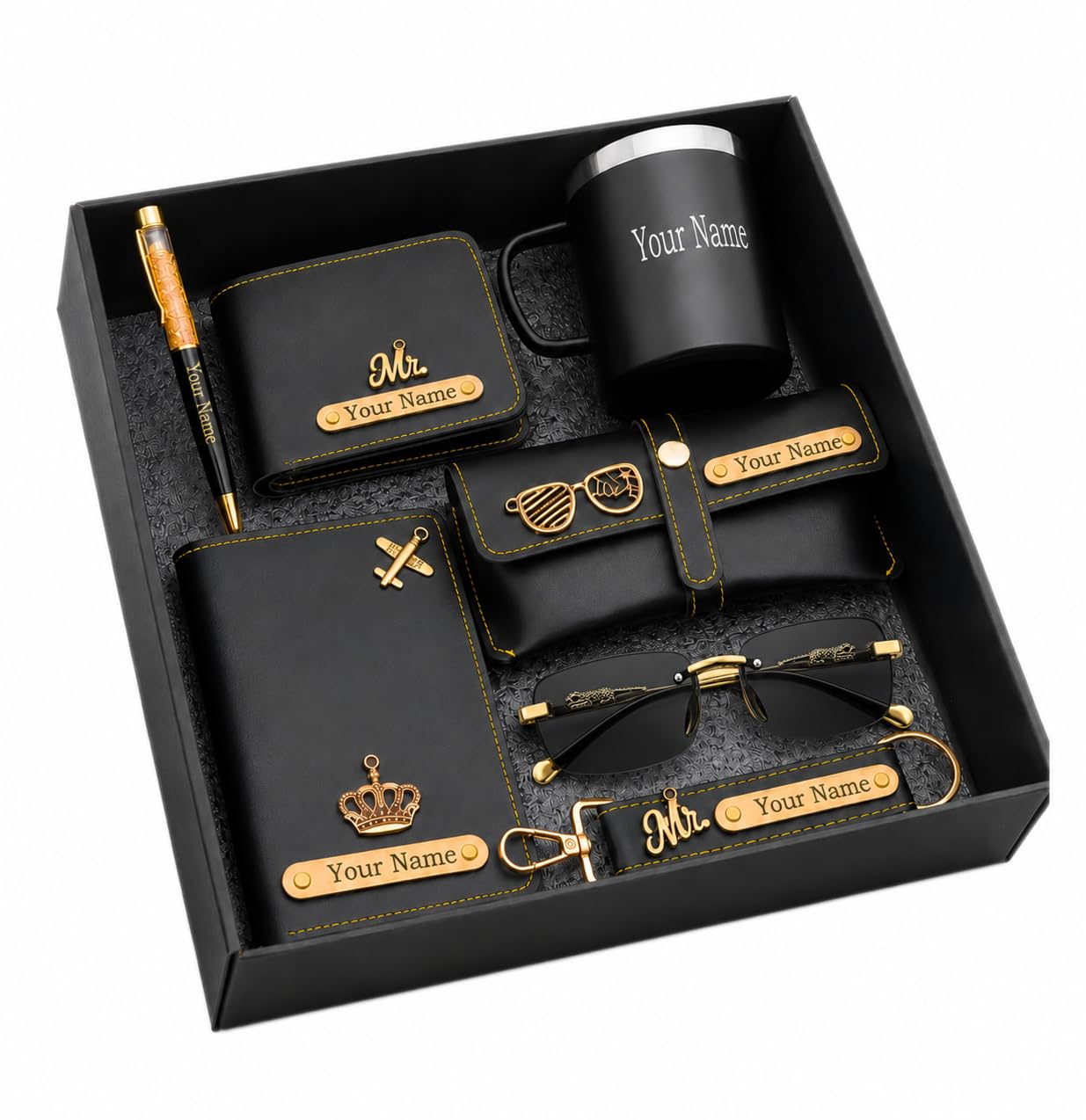 SirDaksh Office Kit Customized Mens Gift Hamper Set Pack of 7 - Image 1