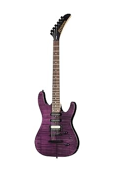 KRAMER striker 211 purpleエレキギター Amazon.com: Kramer Striker Figured HSS Stoptail, Trans