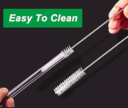 Miniatura 5 de Pajitas de repuesto para Hydro Flask 6 popotes de repuesto compatibles con Hydro Flask All Around Travel Tumbler de 32 oz 40 onzas con 2 cepillos