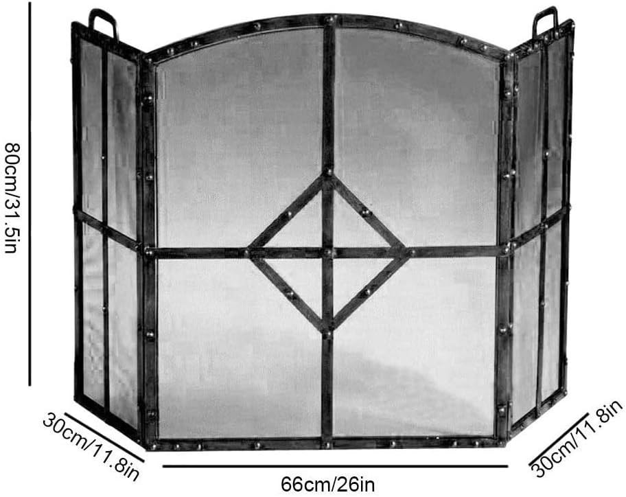 Fireplace Screen Fireplace Spark Protection Beautiful Previous Fire Screen 3 Panels Iron Fireplace Screen for Living Room Large Fireplace Screen Child Guard Stove