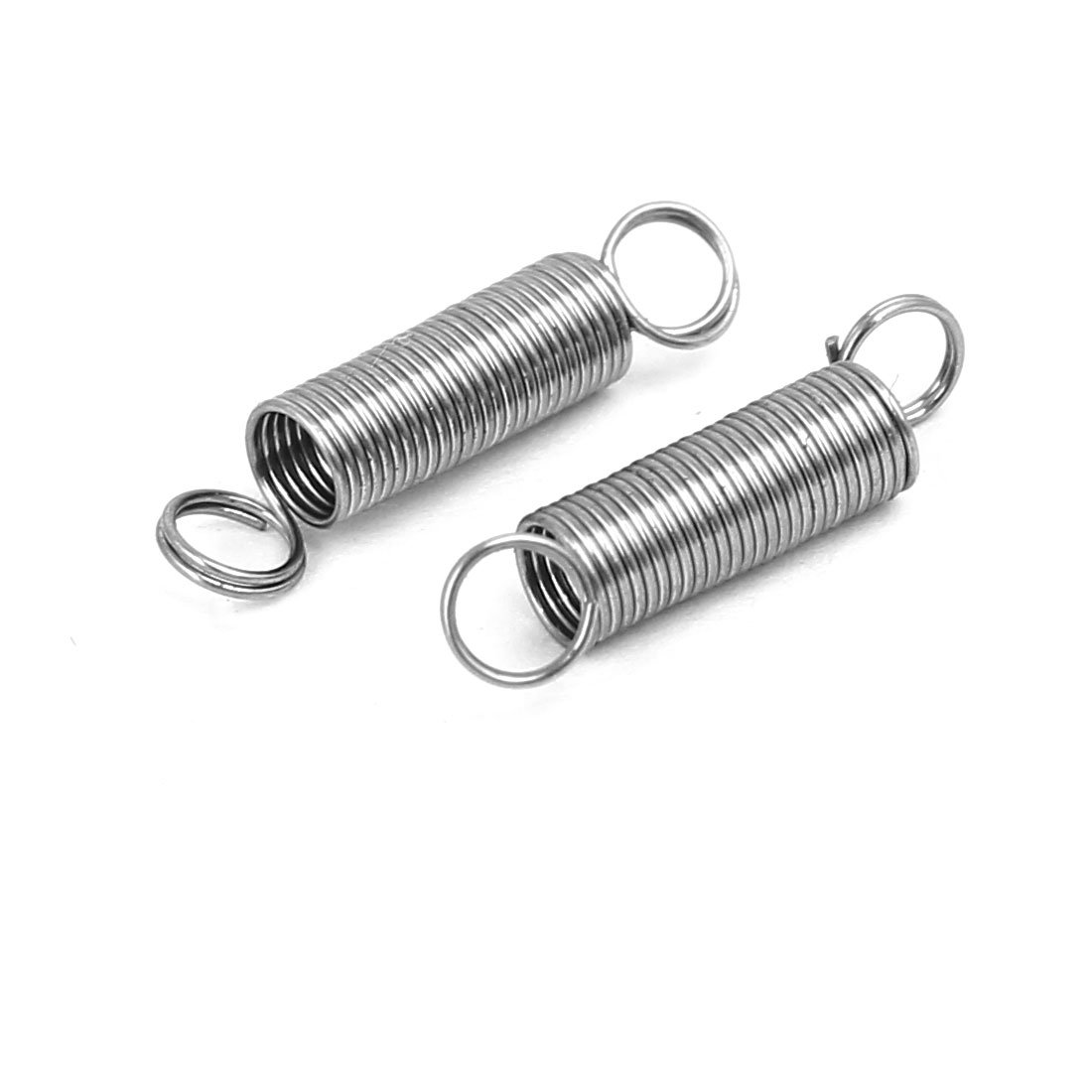 Sourcingmap 0.3mmx3mmx15mm 304 Stainless Steel Tension Springs Silver Tone 5pcs - Image 2