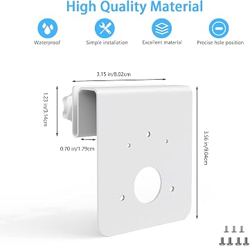 Gutter Mount for eufy Security PoE NVR CCTV Camera Systems S4/S4 Max & eufy Security eufyCam S4